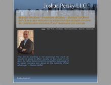 Tablet Screenshot of joshuapersky.com